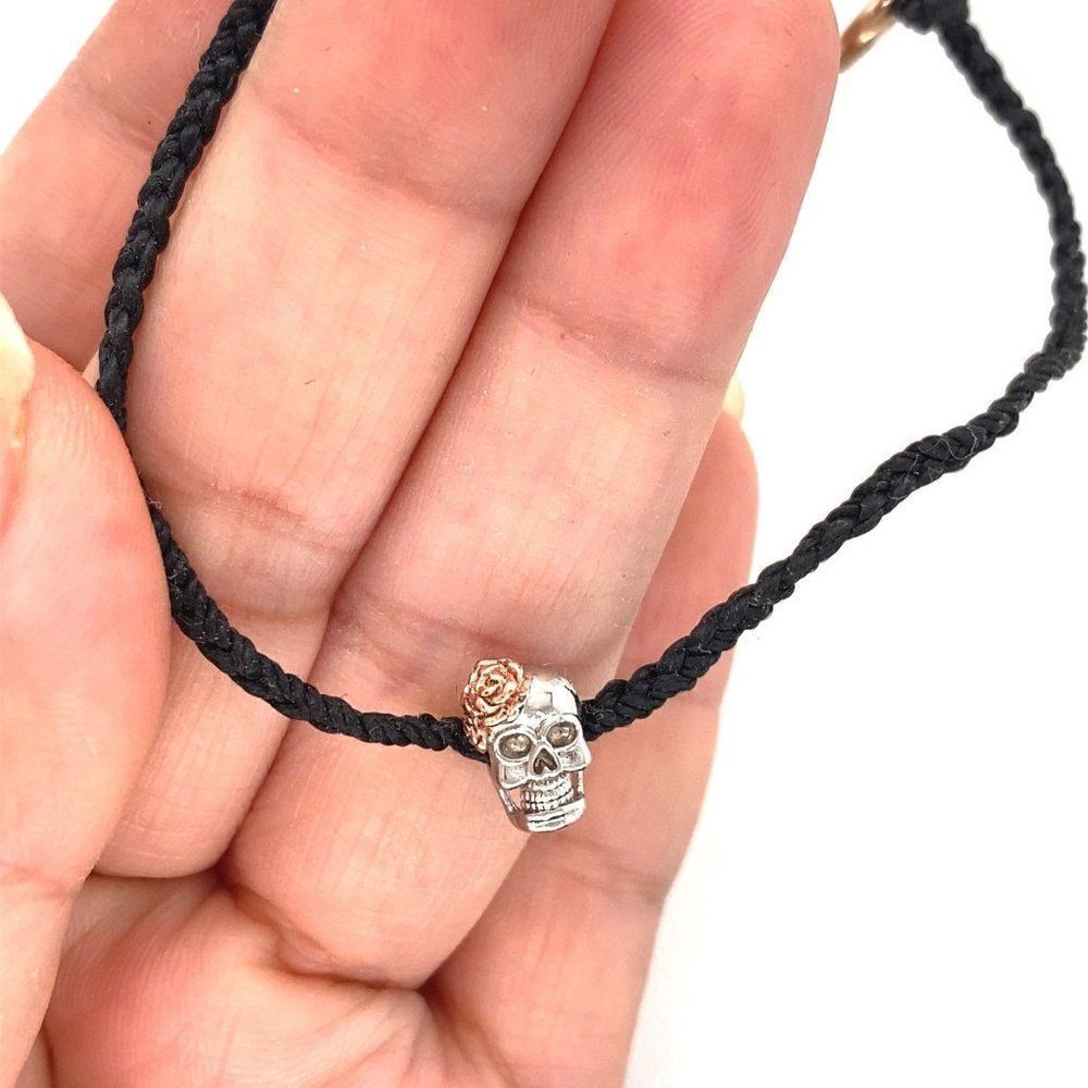 COPY - Pura Vida Skull with Rose Bracelet - Picture 2 of 3